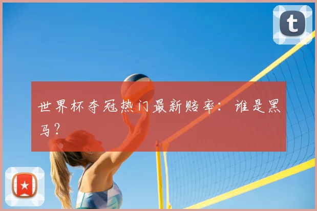 世界杯夺冠热门最新赔率：谁是黑马？